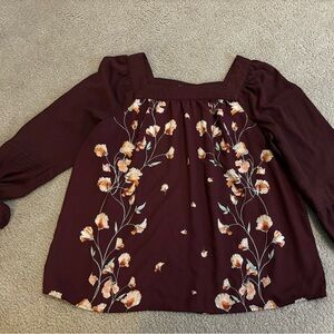 LC Lauren Conrad Peasant Top XL